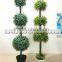 48'' mistletoe triple ball christmas topiary tree