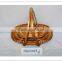 Wholesale beautiful shape wicker basket with handles
