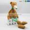 China Manufacture Brown Bear Custom Embroidered Plush Toy for Children