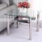 Factory wholesale living room red tempered glass functional coffee table