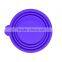China Factory OEM Stocks Feature & Brand Label Silicone Collapsible Infrared Pet Bowl