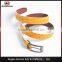 Leaf Yellow Men Waist Belt, PU Leather Belt