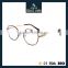 High Quality Retro Round Glasses Men Metal Eyeglasses Demi Color Prescription Lens Spectacle Optical Frames 307