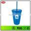16oz insulated double wall plastic coffee mug custom logo