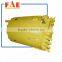excavator mud bucket with bolt on cutting edge