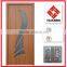 Laminated interior wood commercial door MDF wooden frosted glass insert doors with hinges and locks