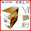 tool free assemble foldable aluminum display table