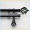 Twist cage metal curtain rod