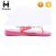 Jinjiang Factroy Wholesale Cheap Ladies Fashion Druable Slippers Pink Color Pictures With Light Red Pattern