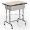 Comfortable and deluxe school single desk and chair in school furniture