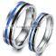 2016 newest stainless steel titanium diamond wedding couple ring