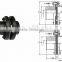 ball screw shaft flexible coupling with locking device clamping helical flexible shaft coupling