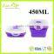 Mirowave Safe 450ML Silicone Collapsible Lunch Box With Lock, Foldable Food Container