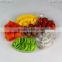 cheap disposable 6 compartment fruit packing plastic plates