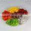cheap disposable 6 compartment fruit packing plastic plates