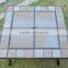 Outsunny 36" Square Outdoor Metal Fire Pit Stove Table