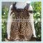 Cheetah bubble knicker satin knickerbocker for infant toddlers leopard design romper for boutique wholesale jumpsuits for baby