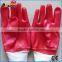 BSSAFETY Red PVC coated oil resistant hand gloves manufacturers in China