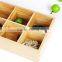 Wooden tray with compartment,wooden Xmas gift tray,wooden storage tray