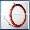 Anti-fatigue plastic coated wire rope