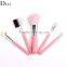 Custom logo makeup brush set for eyeshadow eyebrow eyelash brushes 5 pcs per set