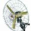 high strength and capability rotary-type wall fan with protective cover