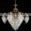 Rococo Style Crystal Bronze Chandelier/ Home Decor Retro Brass Pendant Lamp/ Luxury New Design Ceiling Lamp