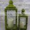 New Lantern Holder Creative 2 Set Antique Metal Iron Garden Large Candle Lantern