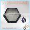 Decorative metal round cube wall shelf with divisions and meshes