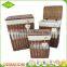 Wholesale high quality factory price handmade eco-friendly material wicker laundry basket