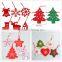Factory price Fancy Reindeer shaped felt Christmas tree ornament