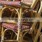 Aluminum And Cane Mahogany Bistro Bar Stool AS-6169H