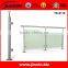 Polish Stainless Steel Glass Balcony Railing/Balcony Railing Design Glass