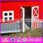 Funny girl play set wooden wooden barn toy best design kids wooden barn toy W06A105-S