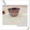 christmas ornament mini brown metal flower pot