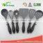 WCJ633 Premium Nylon utensils SPAGETTI SERVER pasta fork Cooking Utensil Gadgets Set with Storage Stand (Multi-color)