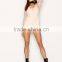 Dreamy ladies long sleeve frilling cuff lace playsuit