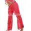 Hot sale ladies sexy bellydance pants,elegant coin decorative chiffon belly dance harem pants