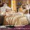 100% Hand embroidery satin Jacquard bedding set duvet cover set bed linen bedclothes bed cover set