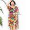 2017 summer plus size printed dress cool chiffon maternity dress