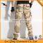Mens Top Quality Pockets Camouflage Knee Zipper Pants