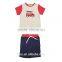 Summer Kid Boy Fashion Clothes Sets Applique T-shirt And Pant Outfit