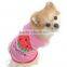 pink Pet Puppy Summer Shirt Pet Clothes T Shirt with printing