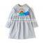 S33558W New summer kids dress floral print cottoN casual fashion children dresses