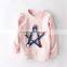 S33023W Girls Spring Winter Cute Children Clothing Cartoon Stars Kids Sweatshirts