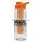 USA Made 26 oz Tritan Infuser Flair Bottle & Drink-Thru Lid - BPA-free, has a long infuser basket and comes with your logo