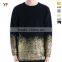 Men's fashion Gold and Silver foil print Pullover Sweater design