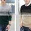 Men Melange Color Cotton Pullover Sweater