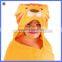 Animal design hooded beach towels for kids