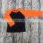 Icing Raglan Shirts Wholesale Boutique Boys and Girls Halloween Holiday Icing Raglan shirts Orange Black Icing Ruffle t shirt